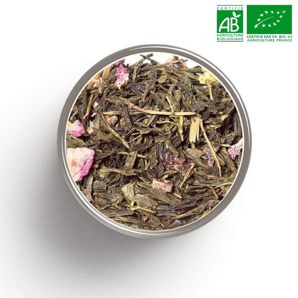 Fiori di tè verde (rosa fruttata) alla rinfusa