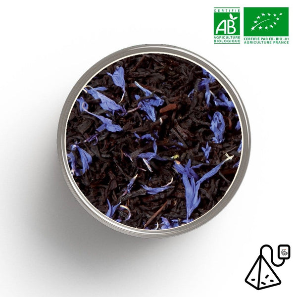 Tè nero biologico Blue Earl Grey (Bergamotto) - bustine