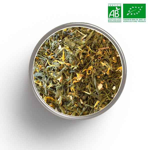 Tè verde di estrema freschezza (menta, limone) biologico all'ingrosso